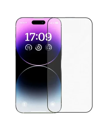 Baseus Crystalline iPhone 14 Pro için Parlama Önleyici Tempered Cam Ekran Koruyucu-(5775)