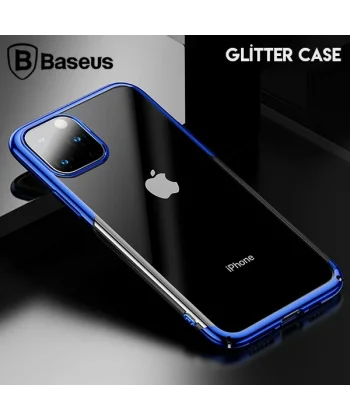 Baseus Glitter Case İPhone 11 Pro 5.8  Şeffaf Lüx Silikon Kılıf-(5775)