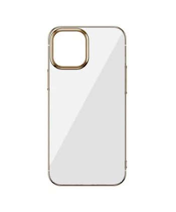 Baseus Glitter İPhone 12/12 Pro Şeffaf Lüx Silikon Kılıf Soft TPU Kılıf-(5775)