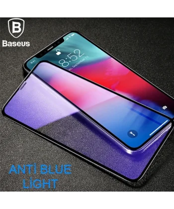 Baseus İphone 11 Pro 0.3mm Rigid Edge Anti Blue Light Kırılmaz Cam Koruyucu-(5775)