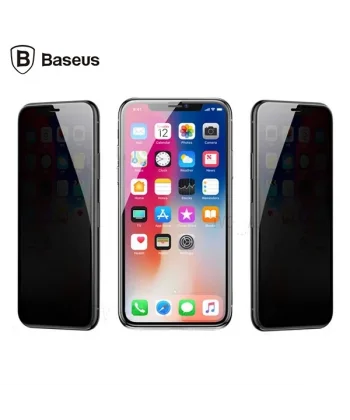 Baseus İPhone 11 Pro Max- XS Max 3D Anti-Peep Privacy Gizlilik Cam Ekran Koruyucu-(5775)