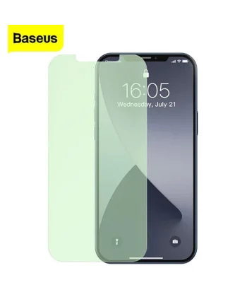 BASEUS  İPhone 12/ 12 Pro 6.1 0.30mm Full Tempered Cam Ekran Koruyucu 2Set Anti-Bluelight-(5775)
