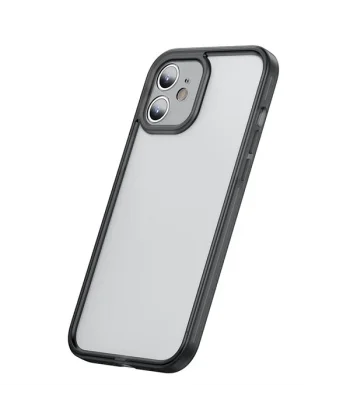 Baseus iPhone 12 6.1 Kamera Lens Koruyuculu Frame Kılıf-(5775)