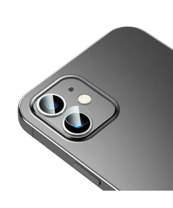Baseus iPhone 12 6.1  Tempered Kamera Lens Koruma Camı 2Set 12 Mini Uyumlu-(5775)