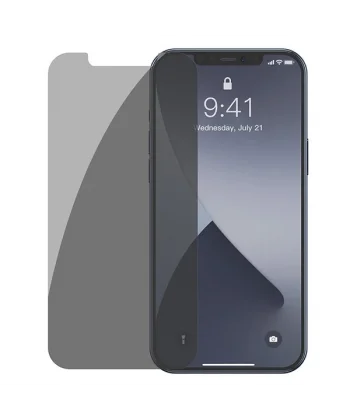 Baseus İPhone 12 mini 03mm Anti Spy Tempered Cam Ekran Koruyucu 2 Adet Set-(5775)