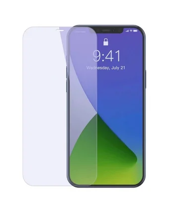 Baseus İPhone 12 Mini 5.4 0.3mm Antiblue Light Tempered Cam Ekran Koruyucu 2Adet-(5775)