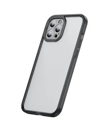Baseus iPhone 12 Pro 6.1 Kamera Lens Koruyuculu Frame Kılıf-(5775)