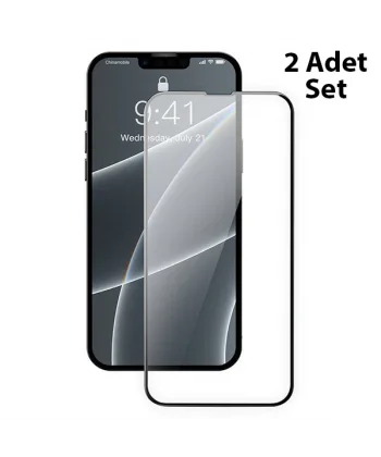 Baseus iPhone 13 Mini 0.23mm Full Kavisli Ekran Koruyucu Cam 2 Adet-(5775)