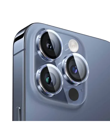 Baseus iPhone 15 Pro/15 Pro Max için Corning Serisi HD Cam Kamera Koruyucu-(5775)