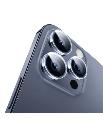 Baseus iPhone 15 Pro/15 Pro Max için Sapphire Serisi HD Cam Kamera Koruyucu-(5775)