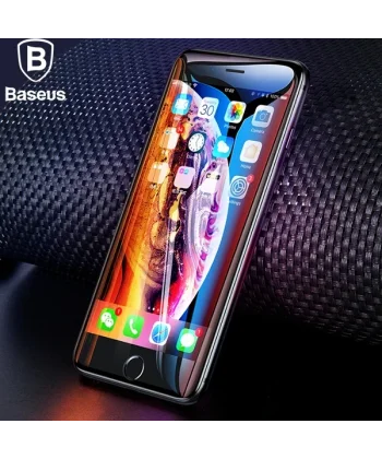 Baseus İPhone 8 Plus 7 Plus 6S-6Plus 3D 023mm Full Kırılmaz Cam Ekran Koruyucu-(5775)