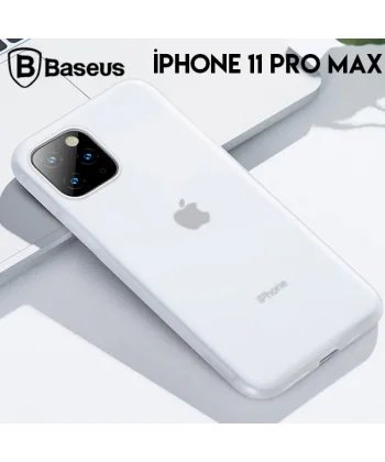 Baseus Jelly Liquid Silica Gel iPhone 11 Pro Max 6.5 Kılıf Şeffaf Sıvı Silikon Kılıf-(5775)