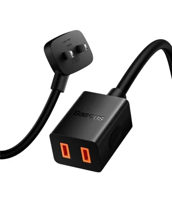 BASEUS PowerCombo Mini Power Strip 1AC 10 m Güç Kablosu /EU + UK Fiş Adaptörleri Dahil-(5775)