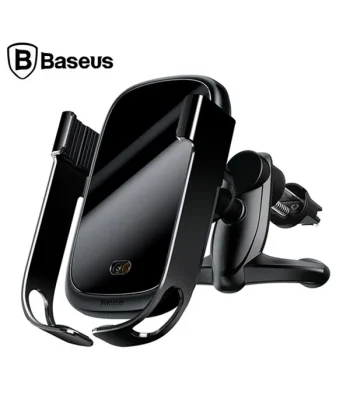 Baseus Rock-Solid Tam Otomatik 10W Wireless Kablosuz Araç Şarj Tutucu-(5775)