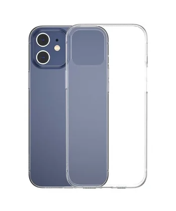 Baseus Simple Case İPhone 12 Mini 5.4 İnce Silikon Şeffaf Kılıf-(5775)
