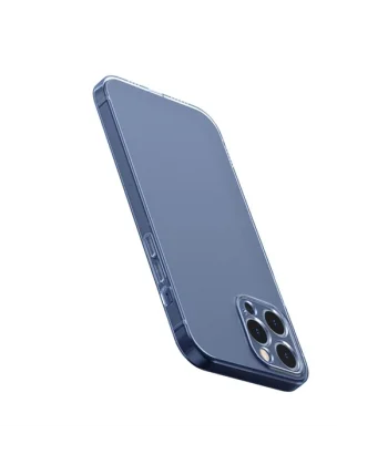 Baseus Simple Case İPhone 12 Pro Max 6.7 İnce Şeffaf Silikon Kılıf-(5775)