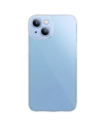 Baseus Simple Case iPhone 14 6.1 Kamera Korumalı İnce Silikon Şeffaf Kılıf-(5775)