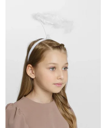 Beyaz Otrişli Tüylü Esnek Yapı Melek Haresi Melek Tacı