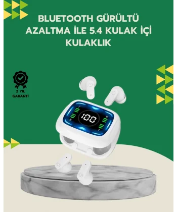 Bluetooth 5.4 Kablosuz Kulaklık Gürültü Engellemeli Uzun Pil Ömürlü