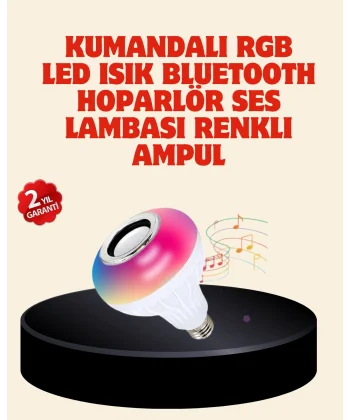 Bluetooth Bağlantılı RGB LED Ampul – Şık ve Fonksiyonel