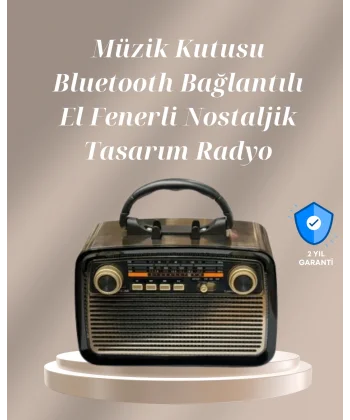 Bluetooth Bağlantılı Taşınabilir Hoparlör – FM/AM Radyo Özellikli Şarj Edilebilir Batarya 1 kg