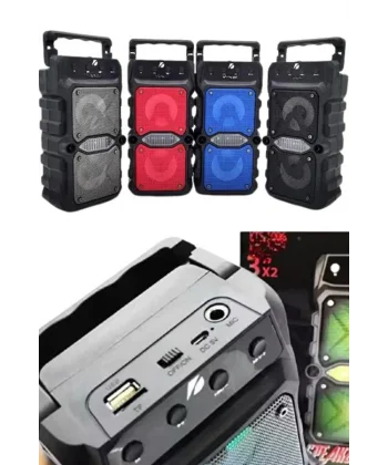 Bluetooth Hoparlör Çift Mikrofonlu Güçlü Ses Kaliteli Kesintisiz Kablosuz