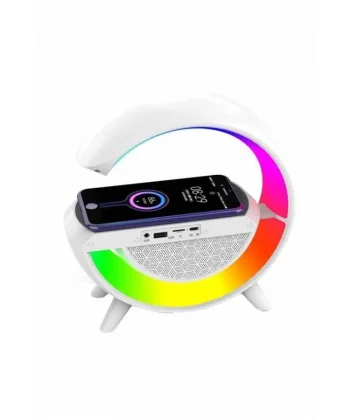 Bluetooth Hoparlör G Şekli Atmosfer Akıllı Rgb Lamba Wireless Kablosuz Şarj