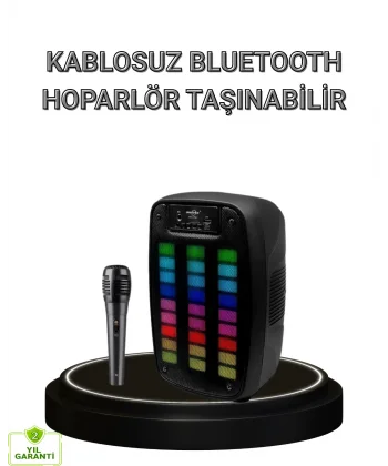 Bluetooth Hoparlör – Kablosuz Bağlantı 2 Saat Müzik Süresi