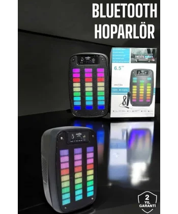 Bluetooth  Hoparlör Mikrofonlu Speaker Taşınabilir Şarjlı