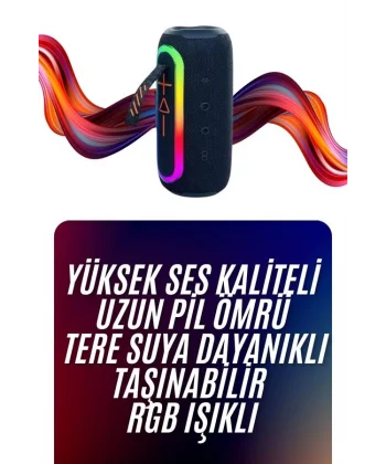 Bluetooth Hoparlör Uzun Pil Ömrü Taşınabilir Yüksek Ses Kaliteli
