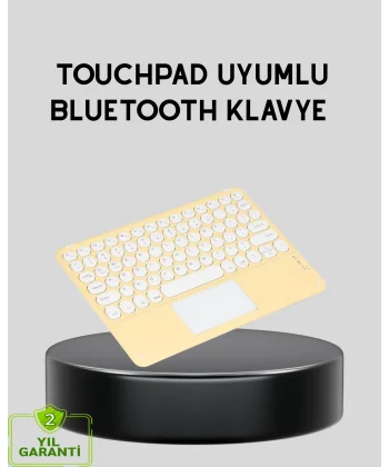 Bluetooth Kablosuz Klavye – İnce Slim Model Tablet ve Akıllı TV Uyumlu Sessiz Tuşlu Taşınabilir Klavye