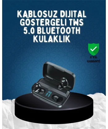 Bluetooth V5.0 Teknolojili Parmak Dokunmatik Kontrol Kulaklık Seti