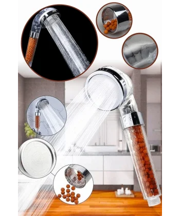 Boncuklu Su Tasarruflu Kireç Önleyici Duş Başlığı