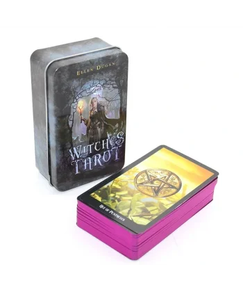 By Ellen Dugan Witches (cadı) Metal Kutulu Tarot Kartı Alk2815