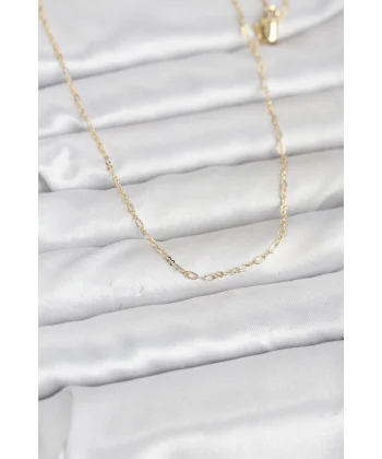 CM 14K Gold Renk 60 cm Zincirli Kadın Kolye