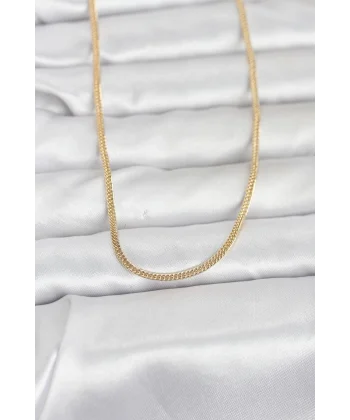CM 14K Gold Renk Dolgun Zincir Model 60 cm Kadın Kolye