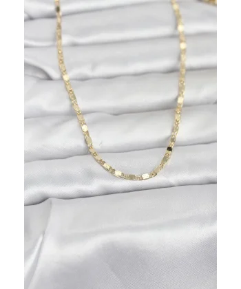 CM 14K Gold Renk Ezme Zincir 60 cm Kadın Kolye