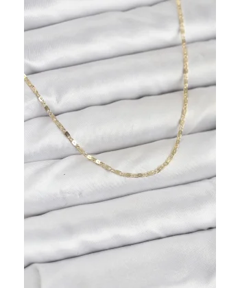 CM 14K Gold Renk Ezme Zincir Model 60 cm Kadın Kolye