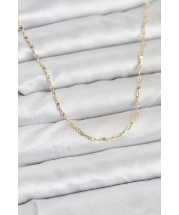 CM 14K Gold Renk Gemici Zincir Model 60 cm Kadın Kolye