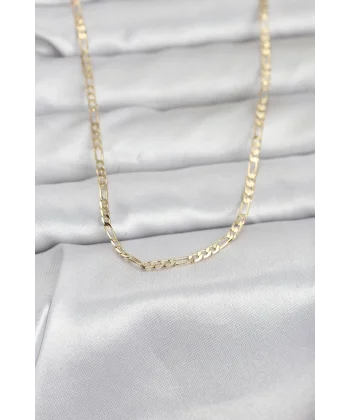 CM 14K Gold Renk İnce Kuşgözü Zincir Model 60 cm Kadın Kolye