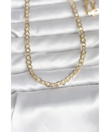 CM 14K Gold Renk Kalın Zincir Model 60 cm Kadın Kolye
