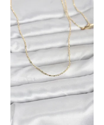CM 14K Gold Renk Parçalı Topçuk Model 60 cm Kadın Kolye