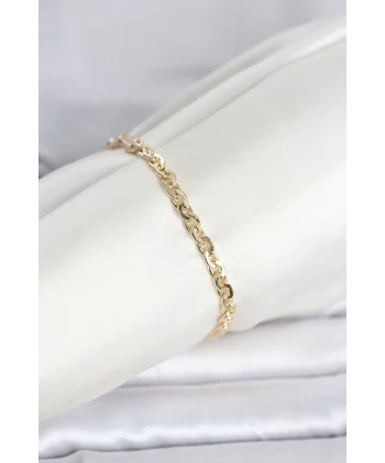 CM 14K Gold Renk Zincir Model Kadın Bileklik