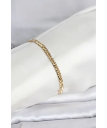 CM 14K Gold Renk Zincir Model Kadın Bileklik