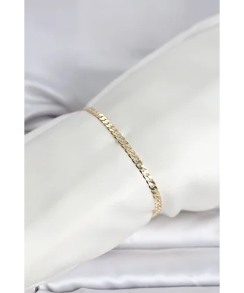 CM 14K Gold Renk Zincirli Model Kadın Bileklik