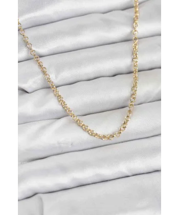 CM Gold Renk Pirinç Halkalı Model Kadın Kolye