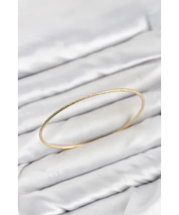 CM Gold Renk Simli Model 65 mm Bilezik