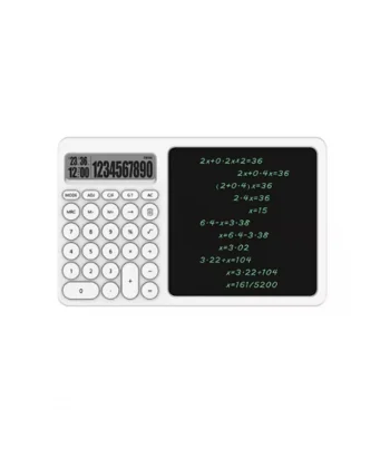 Çok Amaçlı Digital Hesap Makinesi Lcd Ekran Yazma Tableti Ofis Okul İçin Silinebilir El Yazısı Not Defteri