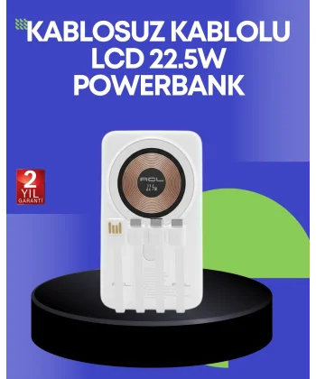 Çoklu Kablo Çıkışlı Taşınabilir Powerbank Kompakt Tasarım