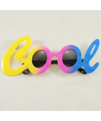 Cool Yazılı Rengarenk Parti Gözlüğü 21x8 Cm